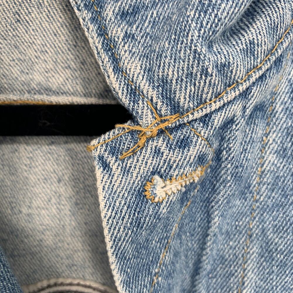 Return to Lonesome Dove Lee Jean‎ Jacket Men's Large Blue Denim TV VTG 90's - Picture 13 of 14